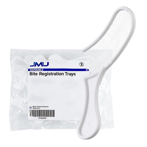 JMU Disposable Dental Bite Registration Trays, Wh