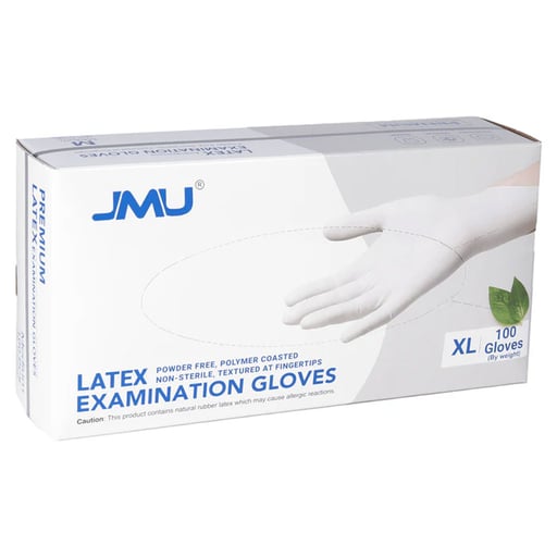 JMU Latex Powder-free Examination Gloves, Non-Ste