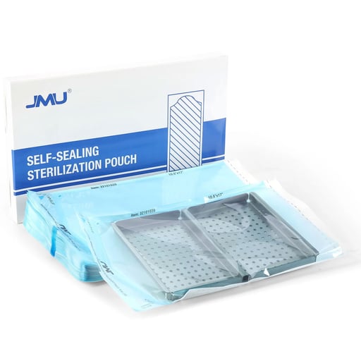 JMU Self-Sealing Sterilization Pouch, 10.5" x 17"