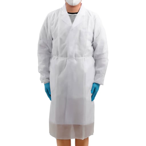 JMU Isolation Gowns, 30gm PP, Knitted Cuff, 120 x