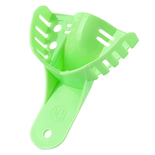 JMU Impression Trays, Perforated, #10 Anterior Up