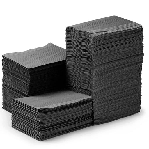 JMU 13" x 18" Patient Bibs, 2-Ply Paper/1-Ply Pol