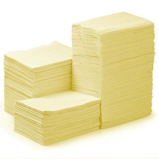 JMU 13" x 18" Patient Bibs, 2-Ply Paper/1-Ply Pol