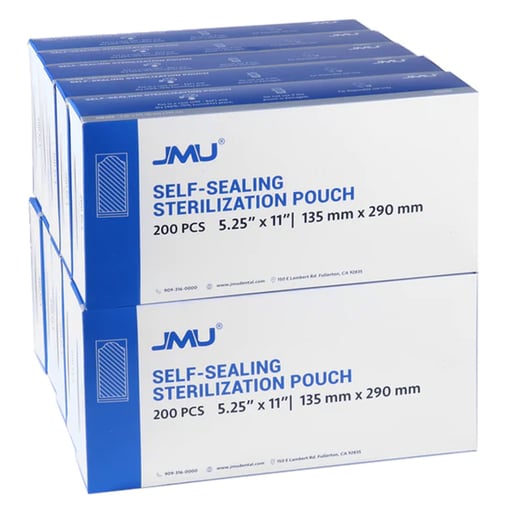 JMU 5.25" x 11" Self-Sealing, Paper/Blue Film, St