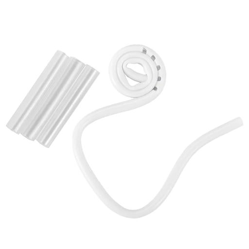 JMU Dental Coiled Saliva Ejectors, White, 100/Bag