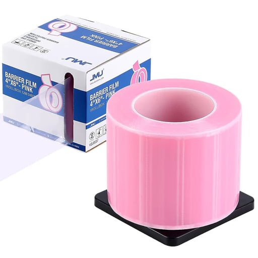 JMU Barrier Film Perforated Sheets, 4"x6" Pink, 1