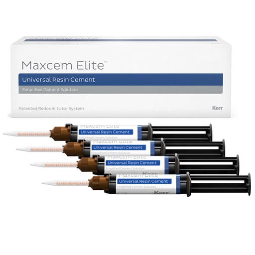 Maxcem Elite Bulk Pack - Clear, 4x 5g Syringes &