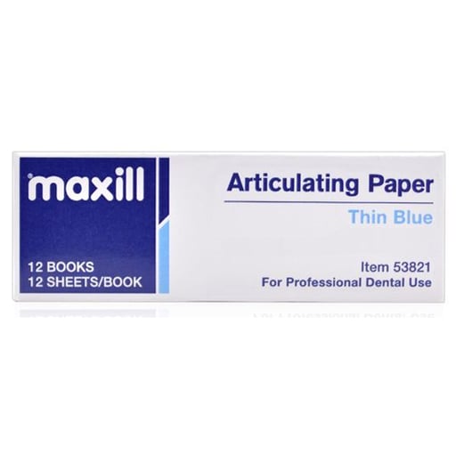 maxill Articulating Paper, Blue, Thin (71 mic.), 