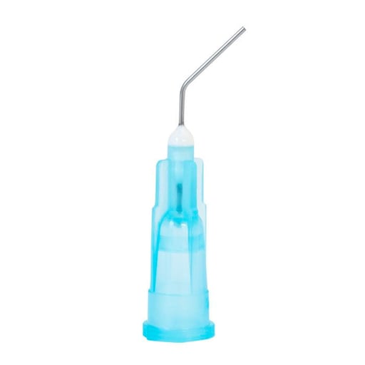 maxill Luer Lock Pre-Bent, 25 ga, Blue, 100/Pk