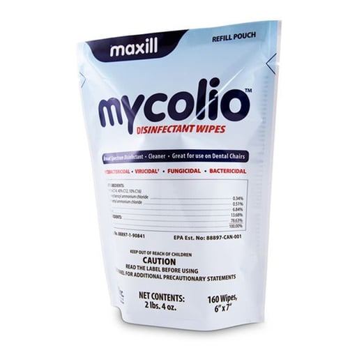 mycolio 6" x 7" Cleaner/Disinfectant Wipes Refill