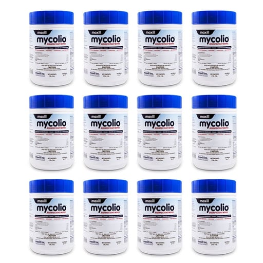 mycolio 6" x 7" Cleaner/Disinfectant Wipes, 160 W