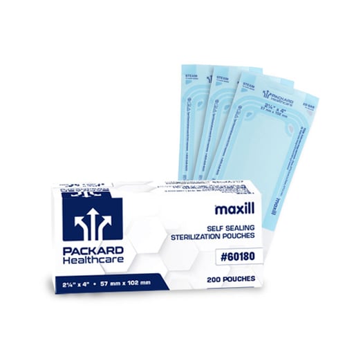 Packard Healthcare Sterilization Pouches, 2.25 x 