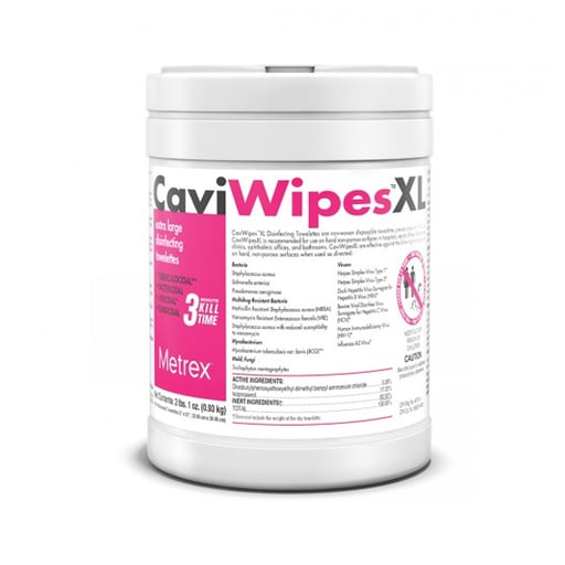 CaviWipes Towelettes (X-Large: 9" x 12") 65/Can.