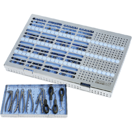 Osung Forcep &elevator instrument cassette. Size: