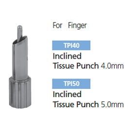 Osung Inclined tissue punch 5.0mm, handheld