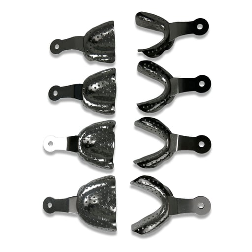 Osung Edentulous Impression Tray Set, Stainless S