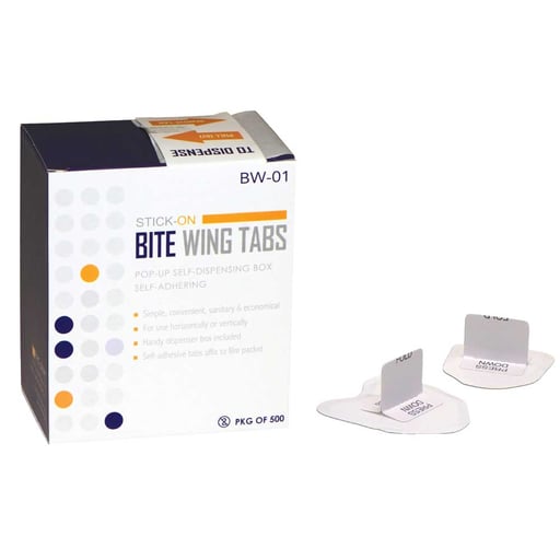 Bite Wing Tabs Self-Adhesive Tabs, 500/Box