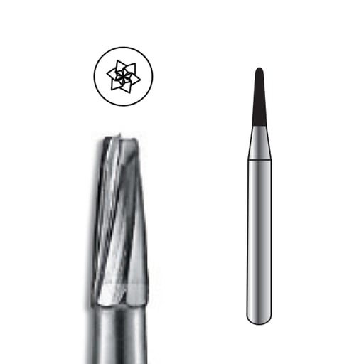Pac-Dent FG #1170 Taper Fissure Dome Carbide Bur,