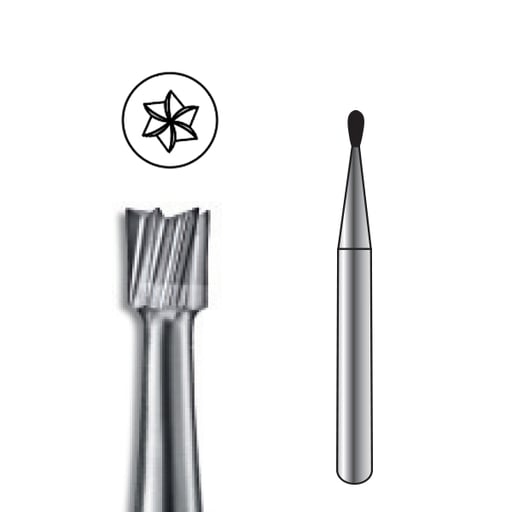 Pac-Dent FG #330 Bur - Pear shaped Carbide Bur. C