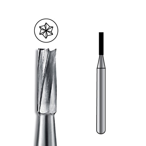 Pac-Dent FG #57 straight fissure plain Carbide Bu