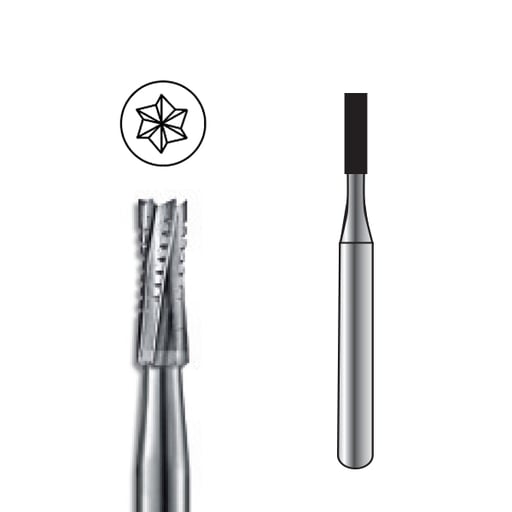 Pac-Dent FG #557 SS (short shank) Straight Fissur