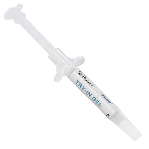 Rodin Try-In Gel Syringe, Clear, 3gm, 1/Pk