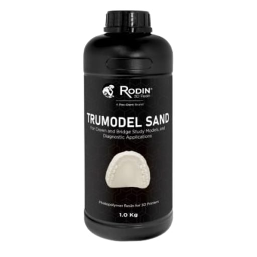 Rodin TruModel 3D Printer Resin, Sand, 1kg Bottle