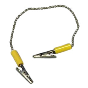 thumbnail image 2 of House Brand Dentistry 101230 Dental Bib Holder Clip - Metal Chain - Black - 3 Pack 2 of 5