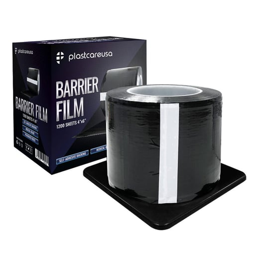 PlastCare USA 4" x 6" Barrier Film, Black, 1200 S