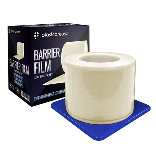 PlastCare USA 4" x 6" Barrier Film, Clear, 1200 S