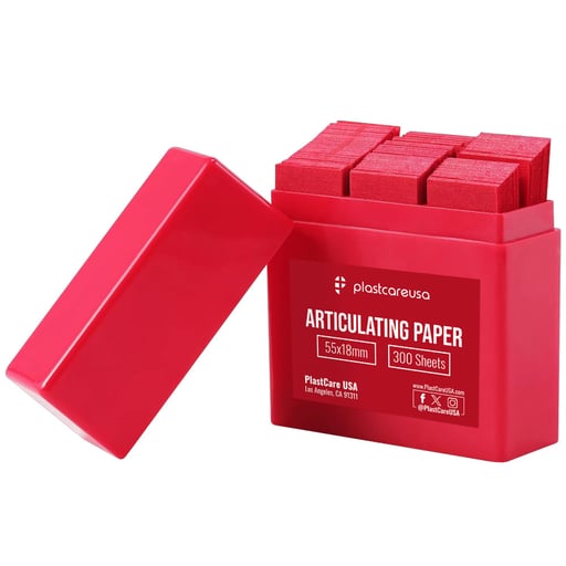 PlastCare USA 100-Micron Red Articulating Paper, 