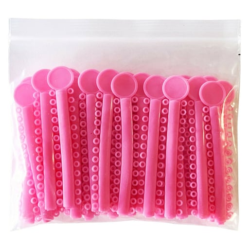PlastCare USA Elastic Ligature Ties - Pink, 1040/