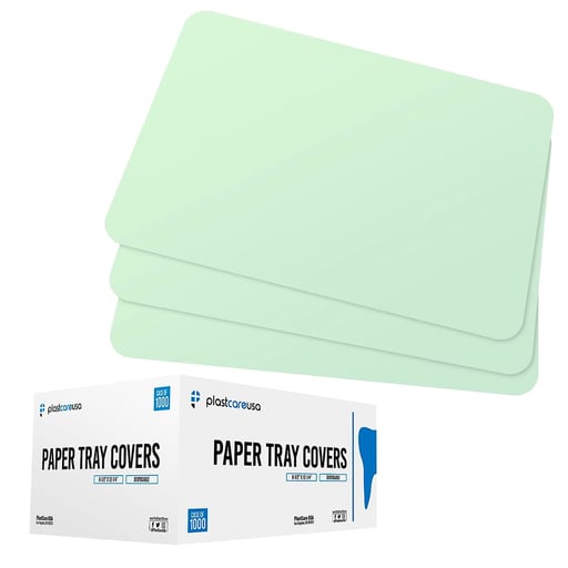 PlastCare USA Disposable Tray Paper Liners, Size 
