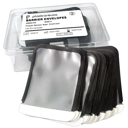 PlastCare USA Barrier Envelopes, Size 2, 1000/Pk