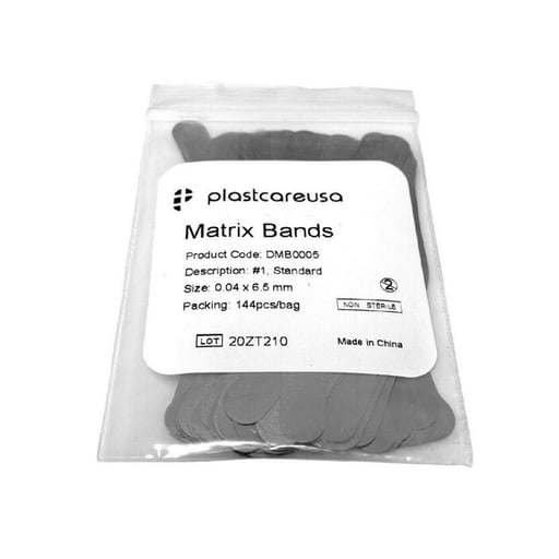 PlastCare USA Tofflemire Matrix Band, #1 Size, .0