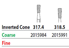 Two Striper FG #318.5 Coarse Inverted Cone Diamon