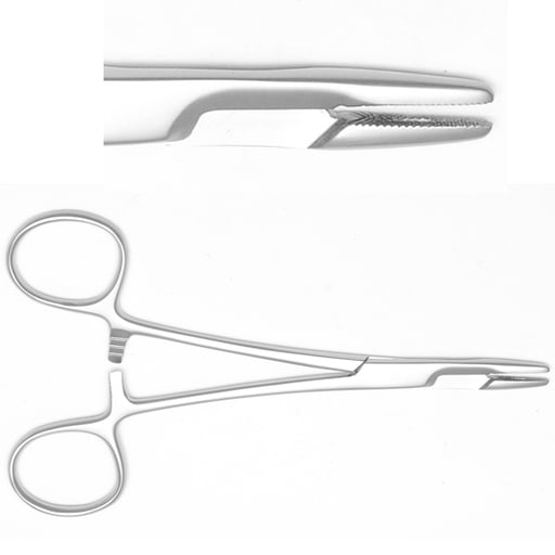 Needle Holder Surgical 3 T/C O.R GRADE OLSEN HEGAR NEEDLE HOLDER 5.5" WITH TUNGSTEN CARBIDE INSERTS Surgical Needle - Foto 3