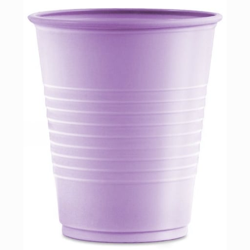 PureLife+ 5 oz Plastic Cups, Lavender, 1000/Case
