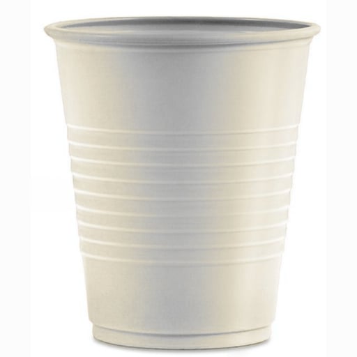 PureLife+ 5 oz Plastic Cups, White, 1000/Case