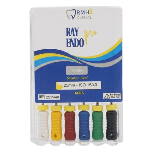 RayEndo Pro Stainless Steel K-Files, 25mm, Assort