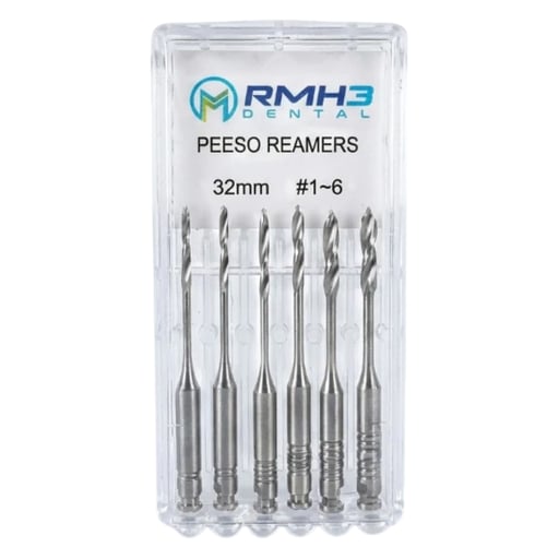 RayEndo Pro Stainless Steel Peeso Reamers, 32mm, 