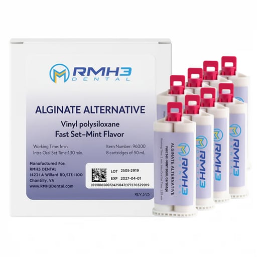 RMH3 Dental VPS Alginate Alternative, Fast Set, M