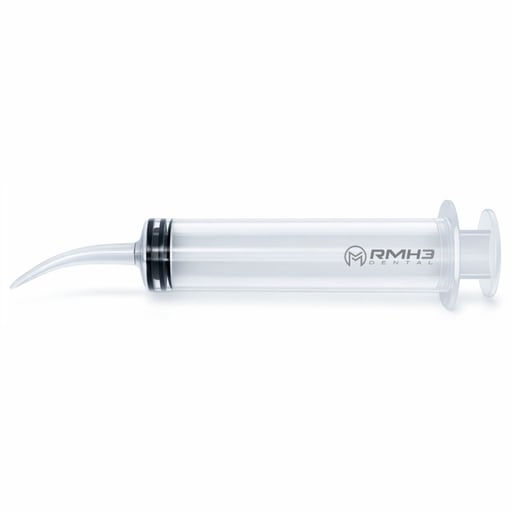 RMH3 Dental 12 cc Utility Syringe with Curved Tip