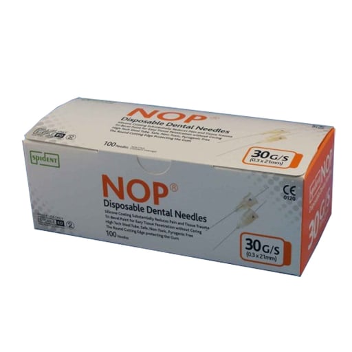 Spident 27 gauge Short Disposable Dental Needles (0.4X21mm) Box of