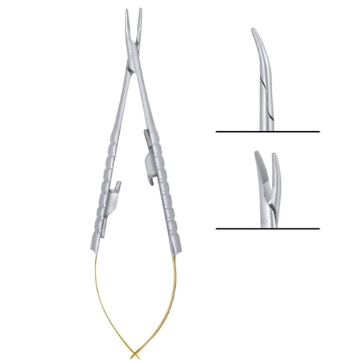 Air Series 7" Castroviejo Needle Holder, Curved T