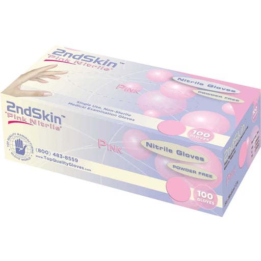 2ndSkin Nitrile Exam Gloves, Powder Free, X-Small