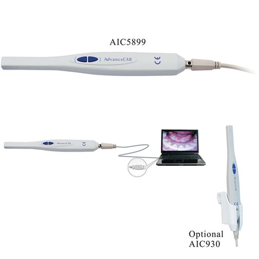 Caméra Intraorale LED ICam Neuve - Marque Denterprise, Modèle CMV047, Pour Examens Dentaires