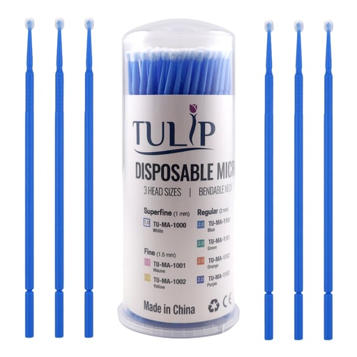 Tulip Regular Micro Applicator Brushes, 2.0mm, Bl