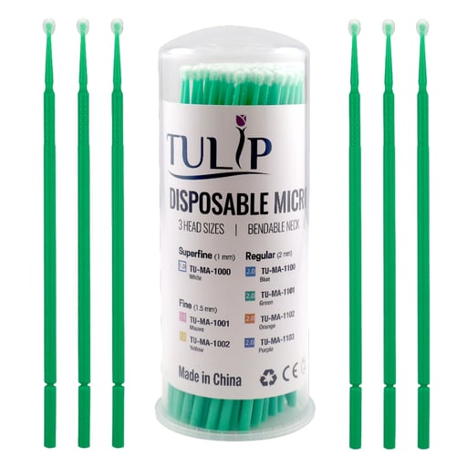 Tulip Regular Micro Applicator Brushes, 2.0mm, Gr
