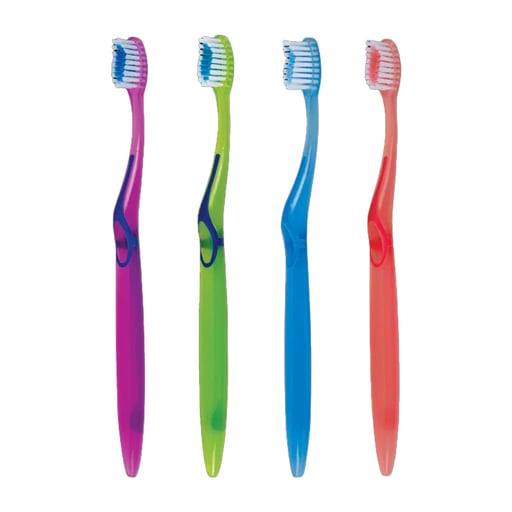 SmartSmile Adult Toothbrush, Soft, Assorted Colors, 72/Pk